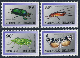 Norfolk 448-451, MNH. Michel 451-454. Indigenous Insects 1989. - Norfolkinsel