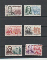 1961 N°1295 à 1300 Célébrités Série Apollinaire Oblitérés (lot 196) - Used Stamps