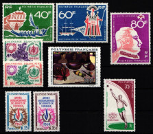 Franz. Polynesien Jahrgang 1968 Postfrisch Ohne Block 1 #NH334 - Sonstige & Ohne Zuordnung