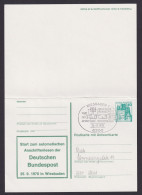 Postsache Briefmarken Bundesrepublik Ganzsache Start Zum Automatischen - Cartes Postales Privées - Oblitérées
