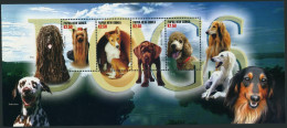Papua New Guinea 1200 Ad Sheet,1201,MNH. Dogs 2005.Basenji,Poodle,Boston Terrier - Papouasie-Nouvelle-Guinée