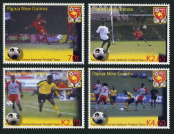 Papua New Guinea 1136-1139,MNH. National Soccer Team,2004. - Papua New Guinea