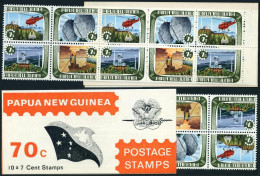Papua New Guinea 359-362a Booklet, MNH. Relay Station, Map, Helicopter, 1973. - Papua-Neuguinea