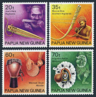 Papua New Guinea 746-749, Lightly Hinged. Mi 627-630. Musical Instruments, 1990. - Papouasie-Nouvelle-Guinée