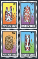 Papua New Guinea 677-680, Lightly Hinged. Mi 548-551. Ceremonial Shields 1987. - Papouasie-Nouvelle-Guinée