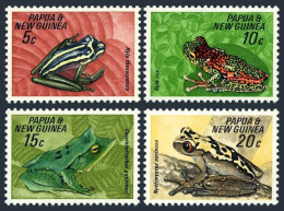 Papua New Guinea 257-260, Lightly Hinged. Michel 131-134. Frogs 1968. - Papúa Nueva Guinea