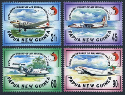Papua New Guinea 814-817, MNH. Mi 694-697. Air Niugini, 20th Ann. 1993. Planes. - Papúa Nueva Guinea