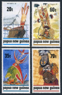 Papua New Guinea 721-724, MNH. Mi 602-605. Traditional Dances, 1989. Costumes. - Papua Nuova Guinea