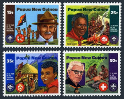 Papua New Guinea 554-557, MNH. Michel 427-430. Boy Scouts, 1982. Baden-Powell. - Papua-Neuguinea