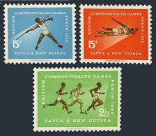 Papua New Guinea 171-173,MNH. Commonwealth Games,1962.High Jump,Javelin,Runners. - Papouasie-Nouvelle-Guinée