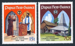 Papua New Guinea 649-650, MNH. Michel 529-530. Lutheran Church, Centenary, 1986. - Papoea-Nieuw-Guinea
