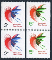 Papua New Guinea 291A-292 Pairs, MNH. Mi 166,202. Bird Of Paradise, 1969. Coil. - Papua Nuova Guinea