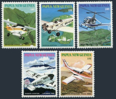 Papua New Guinea 540-544, MNH. Michel 413-417. Missionary Aviation, 1981. - Papouasie-Nouvelle-Guinée