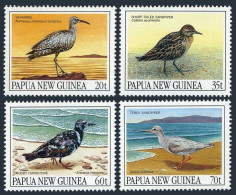 Papua New Guinea 742-745, MNH. Michel 623-626. Birds 1990. Whimbler, Sandpipers, - Papoea-Nieuw-Guinea