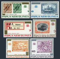 Papua New Guinea 389-394, MNH. Mi 262-267. 1st Stamp-75. Canoe, Ship,Fire Maker. - Papúa Nueva Guinea