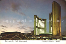 72064191 Toronto Canada Toronto City Hall Illuminated  - Unclassified