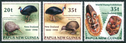 Papua New Guinea 739-741, MNH. Michel 620-622. Waitangi Treaty-150, 1990. Birds. - Papoea-Nieuw-Guinea