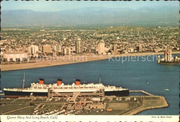 72063130 Long_Beach_California Mit Queen Mary - Altri & Non Classificati