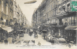 CPA. [75] > TOUT PARIS > N° 886 - (pas Vue) Rue Montmartre - Le Clément-Bayard Evoluant - (Ier & IIe Arrt.) - 1909 - TBE - Arrondissement: 01