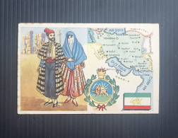 Persia - FERNÁNDEZ NATIONS OF THE WORLD - Ceregumil Advertising. Typical Suit And Map -10.50cm X 7cm - Iran