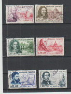 1960 N°1257 à 1262 Célébrités Série Degas Oblitérés (lot 362) - Used Stamps