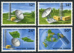 Samoa 534-537, MNH. Michel 437-440. SYDPEX-1980. Aflamalu Satellite Station. - Samoa