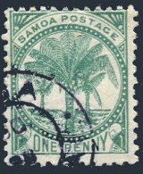 Samoa 11f, Used. Michel 9. Palms, 1897. - Samoa (Staat)