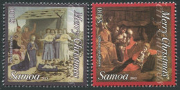 Samoa 1164-1165,MNH.Christmas 2013.Piero Della Francesca,Amerighhi Da Caravaggio - Samoa