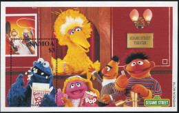 Samoa 990 Sheet, MNH. Sesame Street, 2000. Cookie Monster. - Samoa