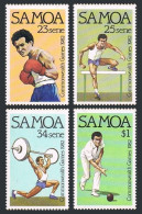 Samoa 579-582 Gutter, MNH. Mi 486-489. 1982. Boxing, Hurdles, Weight Lifting, - Samoa (Staat)