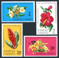 Samoa 304-307, MNH. Mi 191-194. Flowers: Frangipani,Chinese Hibiscus,Red Ginger, - Samoa