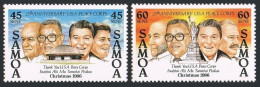 Samoa 685-686,686a Sheet, MNH. Michel 605-606,Bl.39. US Peace Corps, Samoa,1986. - Samoa (Staat)