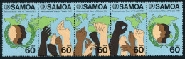 Samoa 655 Ae Strip, MNH. Michel 571-575. Youth Year IYY-1985. - Samoa (Staat)