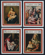 Samoa 317-320,320a, MNH .Mi 206-209,Bl.1. Christmas. El Greco, Murillo,Velazquez - Samoa