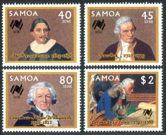 Samoa 701-704,704a, MNH. Mi 621-624,Bl.42. Australia-200, 1987. Tasman,Cook,map. - Samoa (Staat)