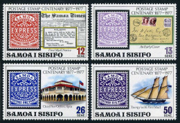 Samoa 458-461, MNH. Michel 358-361. Chief Post Office, Apia Sailing Ship. 1977. - Samoa (Staat)