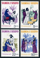 Samoa 442-445,445a, MNH. Mi 342-345,Bl.12. Christmas 1976. Mary,Joseph,Shepherds - Samoa (Staat)