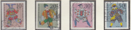 BRD  650-653, Gestempelt, Wohlfahrt: Marionetten, 1970 - Usados