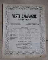 PARTITION VERTE CAMPAGNE GREEN FIELDS Les COMPAGNONS DE LA CHANSON - Scores & Partitions