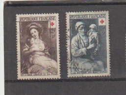 1953 N°966 Et 967 Croix Rouge Oblitérés (lot 25) - Gebraucht