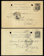 (Lot 2) XIXe CPA Entier Postal Commercial, Cachet Convoyeur "LA ROCHELLE à LA ROCHE-sur-YON" Expéditeur  85 LUCON Vendée - Other & Unclassified