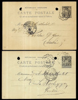 (Lot 2) XIXe CPA Entier Postal Commercial, Cachet Convoyeur "LA ROCHELLE à LA ROCHE-sur-YON" Expéditeur  85 LUCON Vendée - Sonstige & Ohne Zuordnung