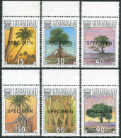 Tuvalu 533-538 SPECIMEN,MNH.Michel 554-559. Tropical Trees 1990. - Tuvalu (fr. Elliceinseln)