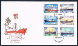 Tuvalu 216-221,FDC.Michel 207-212. Ships 1981.Titus,Malaita,Aymeric,Anshun, - Tuvalu