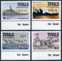 Tuvalu 578-581 SPECIMEN,MNH.Mi 599-602. World War II Ships,1991.Tennessee,Haguro - Tuvalu (fr. Elliceinseln)