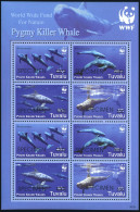 Tuvalu 1022e SPECIMEN Sheet, MNH. WWF 2006. Pygmy Killer Whales. - Tuvalu (fr. Elliceinseln)