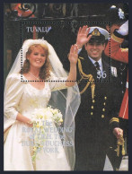 Tuvalu 383, MNH. Mi 381 Bl.18. Prince Andrew, Sarah Ferguson Wedding, 1986. - Tuvalu