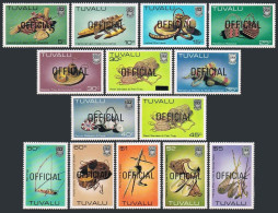 Tuvalu O21-O32, O25A, O29A, MNH. Mi D20-D23. Official Stamps, 1984. Handcrafts. - Tuvalu (fr. Elliceinseln)