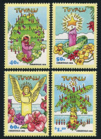 Tuvalu 653-656, MNH. Mi 674-677. Christmas 1993. Candle, Flowers,palm Tree,angel - Tuvalu (fr. Elliceinseln)