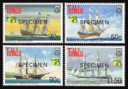 Tuvalu 790-794 SPECIMEN,MNH. Mi 823-826,Bl.67. AUSTRALIA-1999.Maritime History. - Tuvalu (fr. Elliceinseln)
